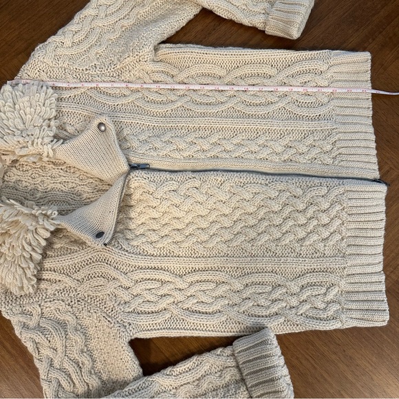 Anthropologie Moth Cozy Cream Cable Knit Sweater - Picture 13 of 15
